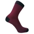 Водонепроницаемые носки Ultra Thin Crew, бордовые с черным, , верхний слой - полиамид, 37%, модал 32%, хлопок 28%, эластан 3%; внутренний слой - вискоза, 60%, полиамид 40%; прослойка - водонепроницаемая текстильная мембрана porelle
