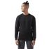 Толстовка мужская Training Supply Crew Neck, черная, , 75% - полиэстер; 25% - хлопок