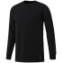 Толстовка мужская Training Supply Crew Neck, черная, , 75% - полиэстер; 25% - хлопок