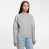 Толстовка женская QC Crew, серый меланж, , 55% - хлопок; 45% - полиэстер