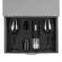 Набор Wine Case, черный, , бокал - стекло; штопор - металл, пластик; пробка - пластик