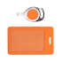 Чехол для пропуска с ретрактором Dorset, оранжевый, , искусственная кожа; пластик, металл; покрытие софт-тач