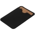 Чехол для карты на телефон Alaska, черный, , натуральная кожа; покрытие софт-тач