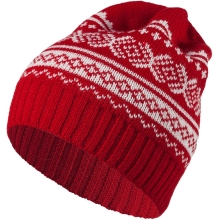 Шапка Lambient, красная с белым