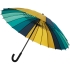 Зонт-трость «Спектр», бирюзовый с желтым, , 