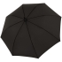 Зонт-трость Nature Golf Automatic, черный, , купол - полиэстер, переработанный; каркас - сталь, стеклопластик; ручка - дерево
