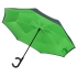 Зонт наоборот Unit ReStyle, трость, зеленый, , купол - эпонж, 190t; ручка - пластик, покрытие софт-тач; спицы - стеклопластик