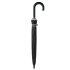 Зонт-трость Ella, черный, , купол - эпонж, 190t; ручка  - натуральная кожа