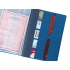 Органайзер Favor 2.0 для семейных документов на 4 комплекта документов, формат А4, синий, синий, искусственная кожа, пвх