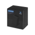 Беспроводная зарядка-подставка с подсветкой Glow box, черный, черный, пластик с покрытием soft-touch