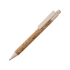 Ручка из пробки и переработанной пшеницы шариковая Mira, пробка/бежевый, коричневый/бежевый, пробка/пластик/дерево