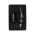 Набор для вина Positano с аэратором и вакуумной пробкой, черный/прозрачный, пмма (акриловое стекло), абс пластик, силикон