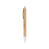 Ручка шариковая TUCUMA с корпусом из бамбука, бежевый/серебристый, бежевый/серебристый, бамбук/пластик