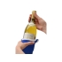 Декоративный чехол для бутылки вина, синий/белый, неопрен