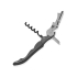 PULLTAPS BASIC GREY/Нож сомелье Pulltap's Basic, темно-серый, темно-серый, ручка- окрашенное оцинковонное железо, пластик; рычаг- никелированная сталь; спираль- углеродистая сталь с тефлоновым покрытием; лезвие- нержавеющая сталь
