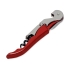 PULLTAPS BASIC FIRE RED/Нож сомелье Pulltap's Basic, красный, красный, ручка- окрашенное оцинковонное железо, пластик; рычаг- никелированная сталь; спираль- углеродистая сталь с тефлоновым покрытием; лезвие- нержавеющая сталь