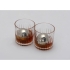 Набор охлаждающих шаров для виски Whiskey balls, серебристый, нержавеющая сталь, хлопок