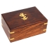 Стаканчики в коробке «Набор капитана», золотистый, коричневый, латунь/дерево
