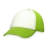 Бейсболка под сублимацию с сеткой Newport, зеленое яблоко/белый, зеленое яблоко, белый, полиэстер