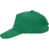 Бейсболка Мемфис 230 5-панельная, зеленая, зеленый, 100% хлопок, твилл