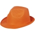 Шляпа Trilby, оранжевый, оранжевый, полиэстер