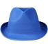 Шляпа Trilby, синий, синий, полиэстер