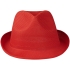 Шляпа Trilby, красный, красный, полиэстер