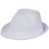 Шляпа Trilby, белый, белый, полиэстер
