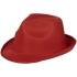 Шляпа Trilby, красный, красный, полиэстер