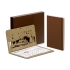 Подарочный набор 2DO, календарь- натуральный, блокнот- коричневый, календарь- фанера/бумага, блокнот- картон с покрытием из бумаги, имитирующей кожу/бумага