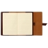 Бизнес-блокнот А5 с клапаном Fabrizio, 80 листов, коричневый, коричневый, искусственная кожа (пу)