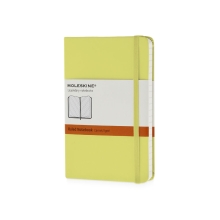 Записная книжка Moleskine Classic (в линейку) в твердой обложке, Pocket (9x14см), цитрусовый