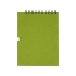 Блокнот Luciano Eco на пружине, с карандашом, маленький, зеленый, зеленый, переработанная бумага