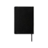 Блокнот Porta формата A5 с местом для ручки в корешке, черный, черный, бумага, имитирующая кожу