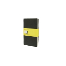 Записная книжка Moleskine Cahier (в клетку, 3 шт.), Large (13х21см), черный