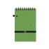 Блокнот B7 Toledo S, зеленый, зеленый, пластик, переработанная бумага, металл