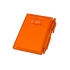 Записная книжка Альманах с ручкой, оранжевый, оранжевый, пластик