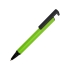 Подарочный набор Jacque с ручкой-подставкой и блокнотом А5, зеленое яблоко, черный, зеленое яблоко, блокнот- картон, покрытый бумагой под искусственную кожу, ручка- металл/пластик