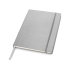 Классический деловой блокнот А4, серебристый, серебристый, картон с покрытием из бумаги, имитирующей кожу