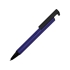 Подарочный набор Jacque с ручкой-подставкой и блокнотом А5, синий, черный, синий, блокнот- картон, покрытый бумагой под искусственную кожу, ручка- металл/пластик