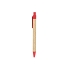 Блокнот А5+ ALANI с шариковой ручкой, крафтовый/красный, бежевый/красный, переработанный картон
