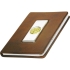 Записная книжка «Голова льва» А6 Luigi Pesaresi, коричневый, коричневый/серебристый/золотистый, натуральная кожа/серебро