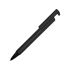 Подарочный набор Jacque с ручкой-подставкой и блокнотом А5, черный, черный, блокнот- картон, покрытый бумагой под искусственную кожу, ручка- металл/пластик