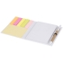 Цветной комбинированный блокнот с ручкой, белый, белый, бумага