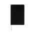 Подарочный набор Falsetto из блокнота формата А5 и ручки, черный, черный, бумага имитирующая кожу
