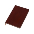 Блокнот А5 Fabrizio, 80 листов, цветной срез, коричневый, коричневый, искусственная кожа (пу)