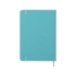 Блокнот А5 Vision 2.0 ламинированной твердой обложке, голубой, голубой, картон с покрытием из полиуретана, имитирующего кожу