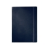 Классический деловой блокнот А4, синий, синий, картон с покрытием из бумаги, имитирующей кожу