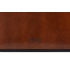 Бизнес-блокнот на молнии А5 Fabrizio с RFID защитой и ручкой, коричневый, коричневый, золотистый, серебристый, искусственная кожа, металл
