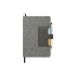 Блокнот Clap с отделением для визиток и магнитным клапаном, серый, серый меланж, полиэстер, картон, полиуретан, бумага